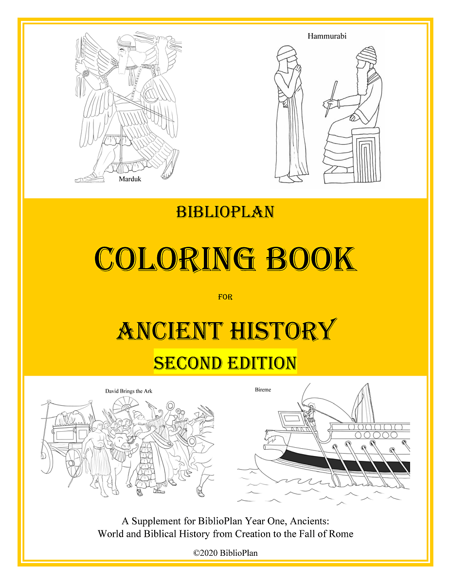 Ancients Coloring Book Cover
