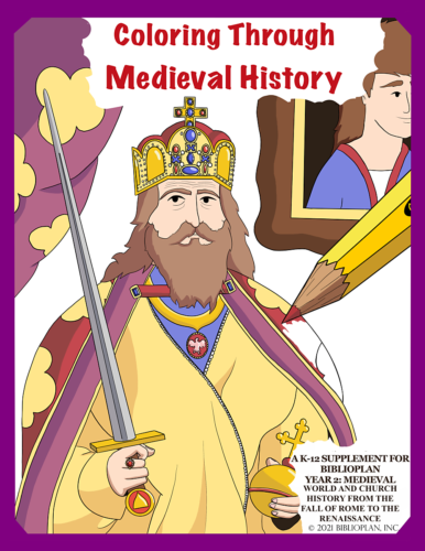Coloring Through Medieval History Cover