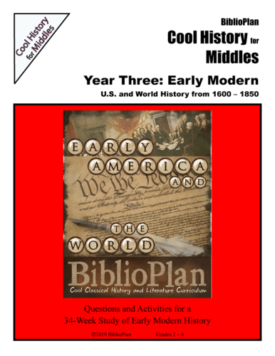 Early Modern Cool History for Middles Cover