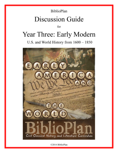 Early Modern Discussion Guide Cover