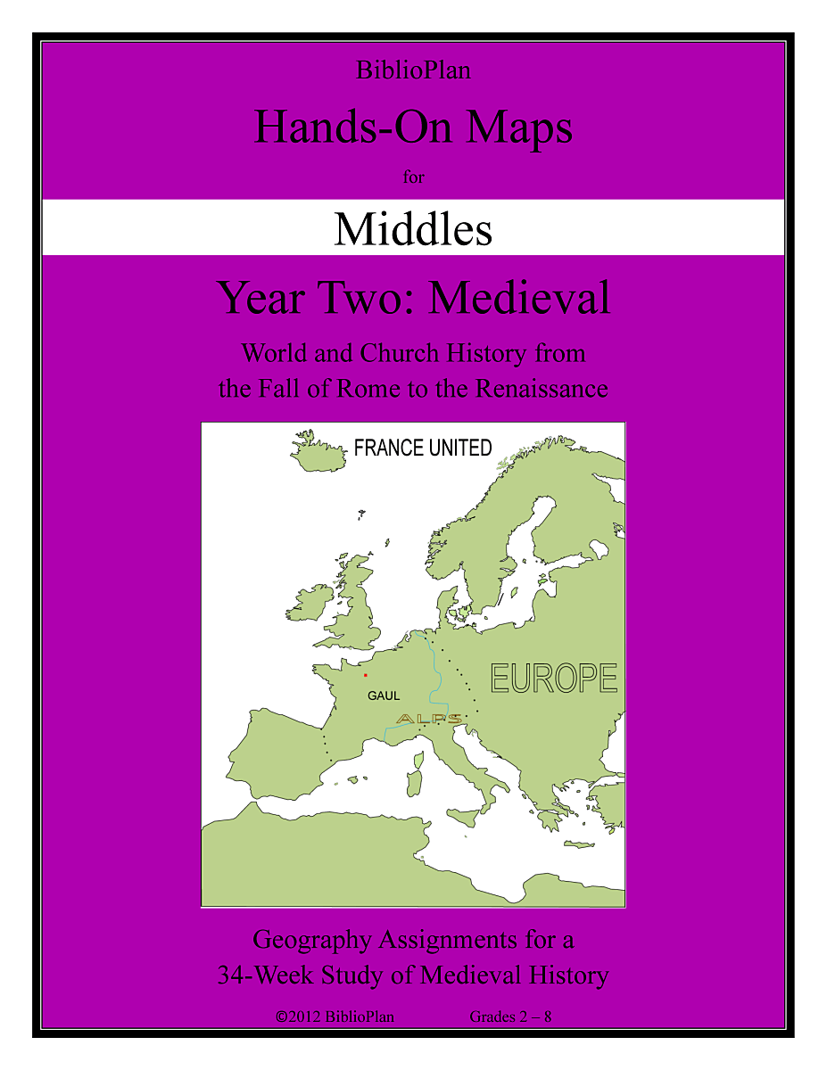 Medieval Hands-On Maps for Middles Cover